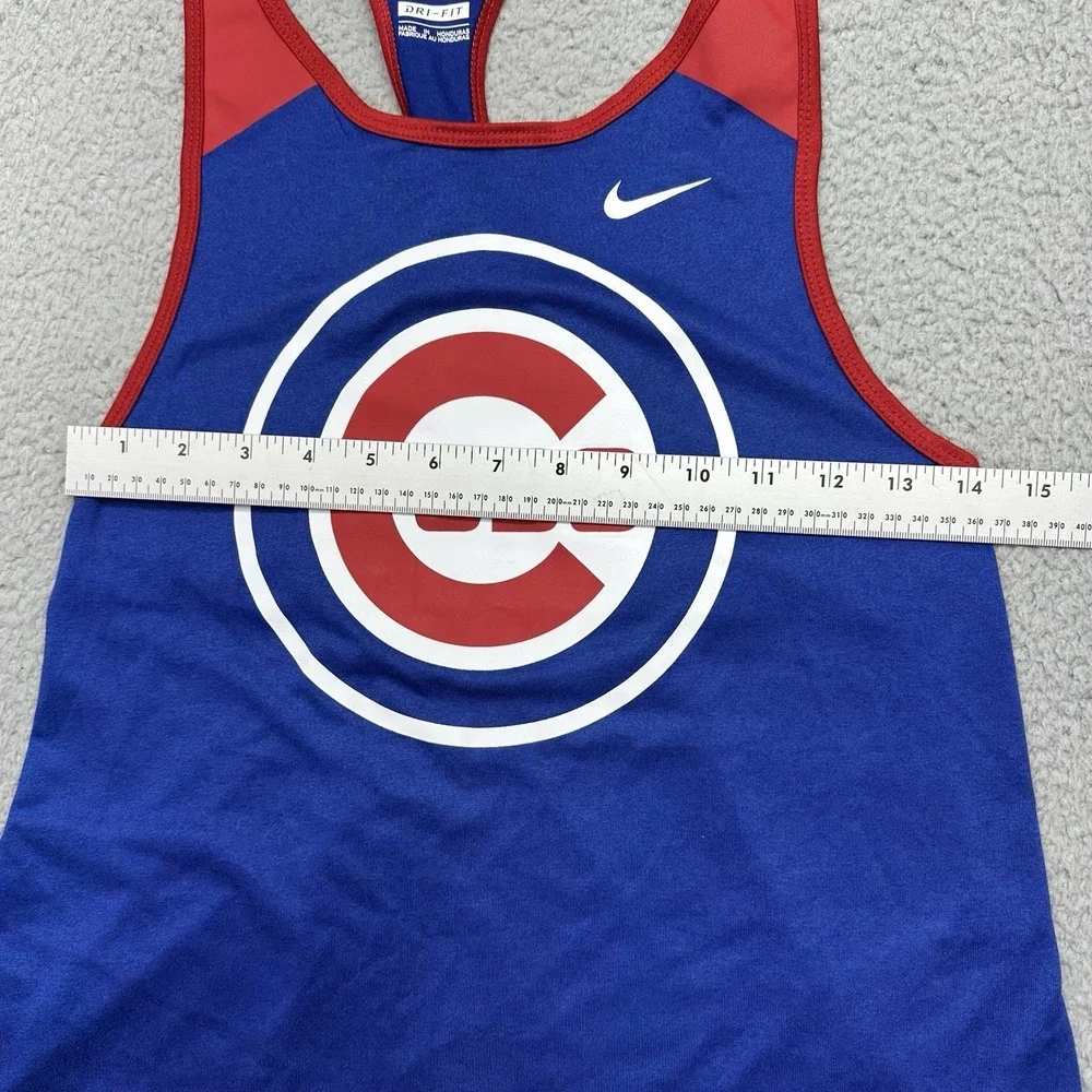 Nike The Nike Tee 34233X-CB1 Dri-Fit Size XS MLB Chicago Cubs Racerback Tank Top